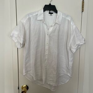 JCrew Irish Linen Top - M